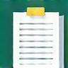 Icon representing a document or application form